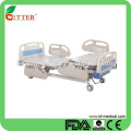 Cama de hospital manual de 3 funciones con la cama ajustable eléctrica del hospital de los carriles laterales de los PP